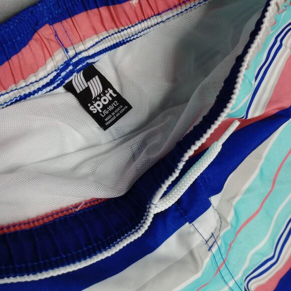 ⭐ PLACE Sport Boys Elastic Waist Board Shorts Swim Trunks Drawstring Lined sz Lg - Picture 5 of 6